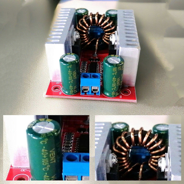 2 st 400W 15A DC-DC Step Up Down Boost Buck Spänningsomvandlare Modul SuppIR