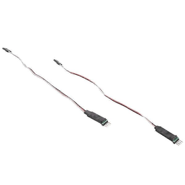 2 stk. 3-kanals LED-lampe S-panel for 1/10 1/8 RC bil Hsp Tamiya Axial Scx10 Traxxas 4-Yogu