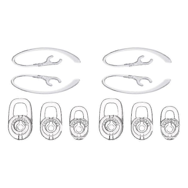 10x Silicone Ear Tips With 360 Degree Rotating Ear-hook For Plantronics M70