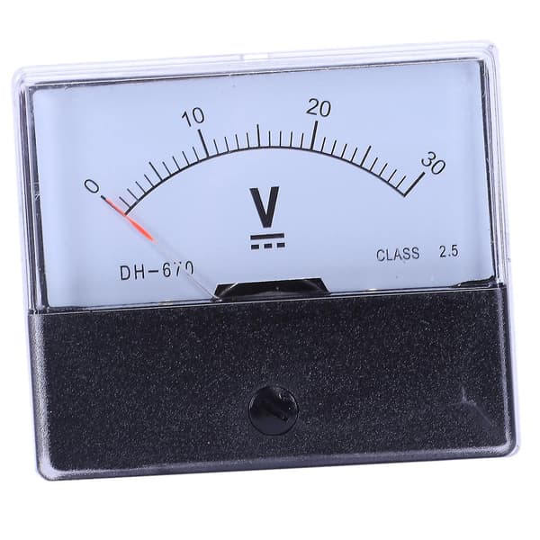 -670 Nøjagtighed DC 30V Analog Panel Meter Voltmeter