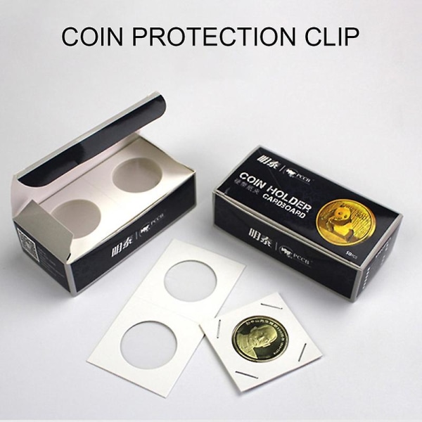 Høykvalitets myntbeskyttende binders minnemyntpapp egnet for 20,5/23/25/27,5/31,5/35 mm mynter 25mm