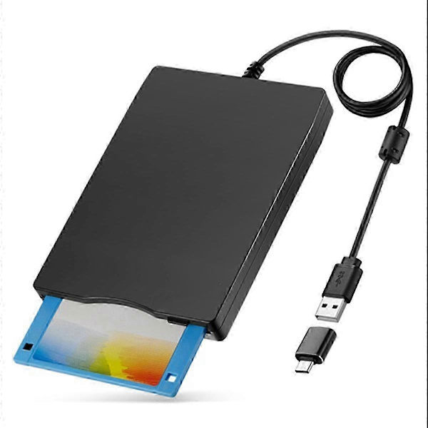 Diskettenhetsläsare 3,5 tum Extern USB Typ A&amp;C Diskettenhet