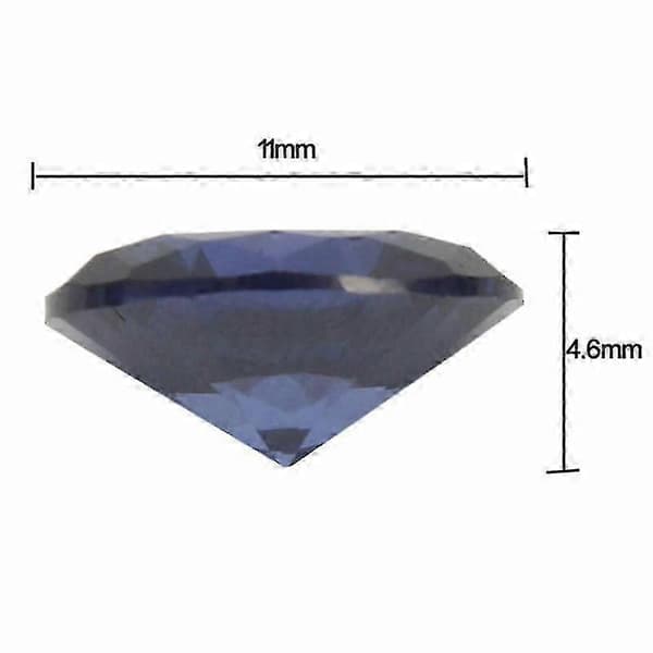 Ouppvärmd 4.52ct Ceylon Blå Safir 9x11mm Oval Form Toppkvalitet VVS Ädelsten