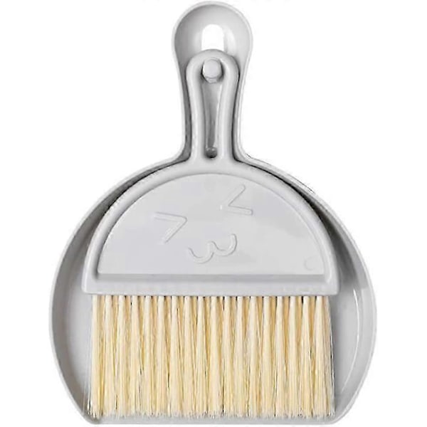 Mini Feiebrett og Kost, Mini Multifunksjonelt Bordfeiebrett, Kost Feiebrett Børste og Feiebrett Design, Kost og Feiebrett Sett Plast Støvoppsamler (Gre