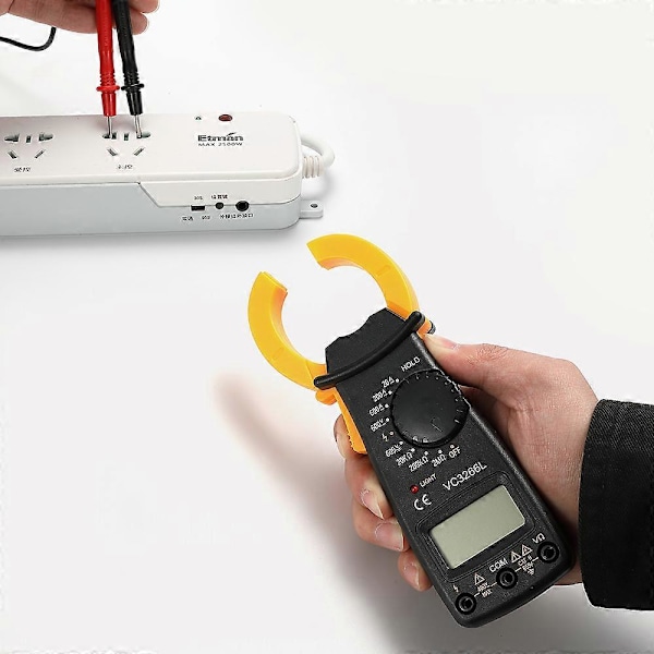 DT3266L Digital Clamp Meter Multimeter Strömtång Voltometer Amperemeter 600A AC/DC Ohm Ampere Strömspänningstestare