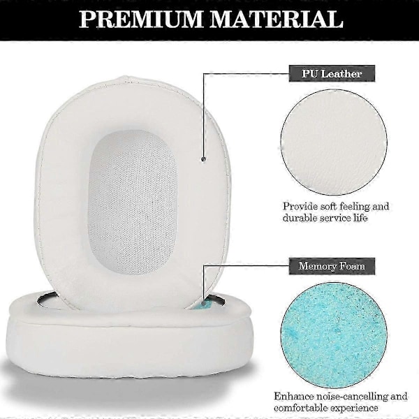 Øreputer Memory Foam Øreputer Erstatning Øreputer For Ath M50x Passer M40x M30x M20-Yogu