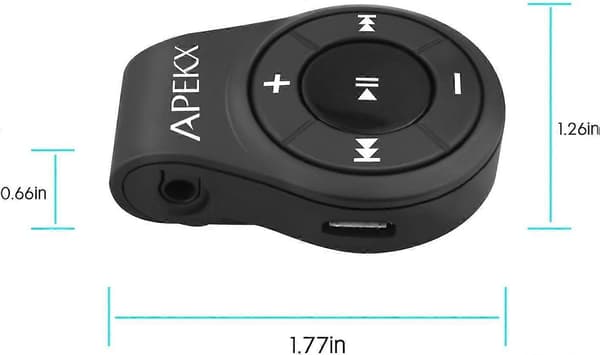 Clip Bluetooth Audio Adapter for Hodetelefoner, Headset, Høyttaler, Trådløs Mottaker