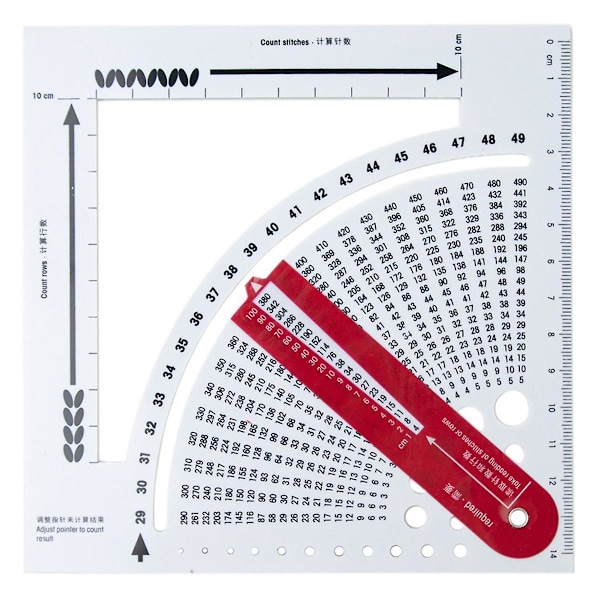 Konverter Beregn Antall Stingrader Strikking Stabil Plastkalkulator DIY Bekledning Sy