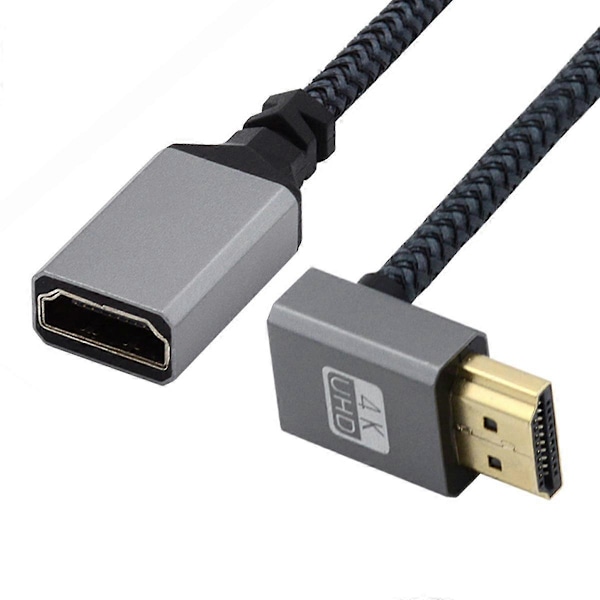 Typ A HD-061-UP 15cm HDMI Typ-A Hane till Hona Kabel 90 Graders Förlängningssladd Stödjer HDTV 4K