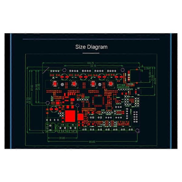 BIGTREETECH BTT SKR MINI E3 V3.0 32 Bit Moderkort Inbyggd TMC2209 UART 3D-skrivardelar för Ender3