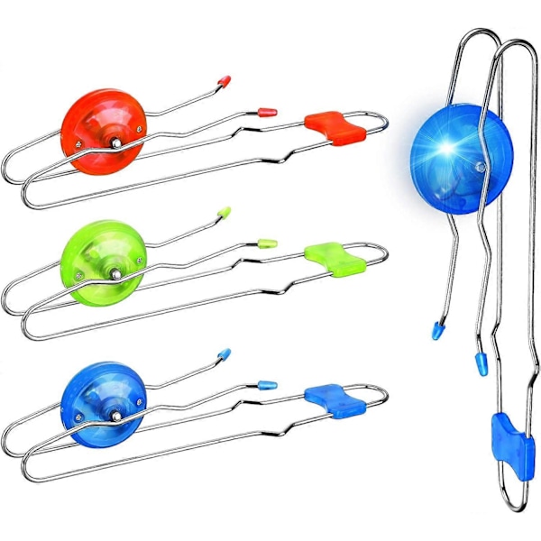 Sæt med 3 Retro Magic Orbit Spinner Flash Gyro Hjul Klassisk Orbit Spinner Magnetisk Yoyo Legetøj