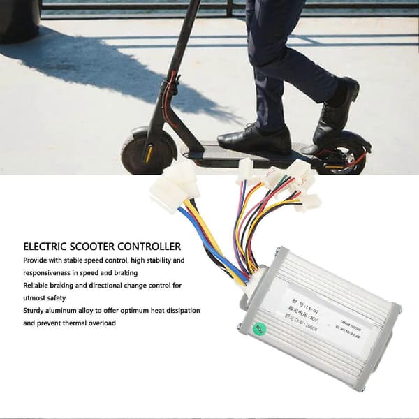 36V 1000W Elektrisk Controller Stabil Hastighed Responsiv Bremse Børstet Motor Controller til Elektriske Scootere YMQX)