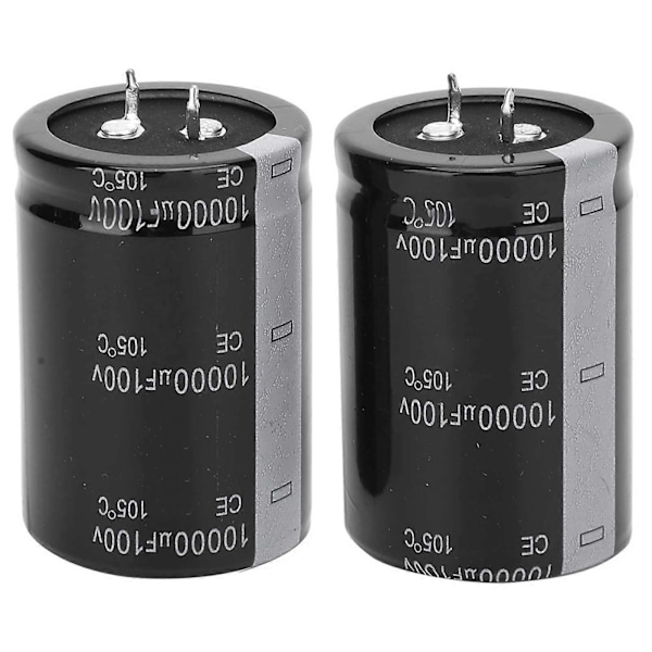 2 st 10000uF 100V Elektrolytkondensatorer Högkapacitets Audio Elektrolytkondensatorer