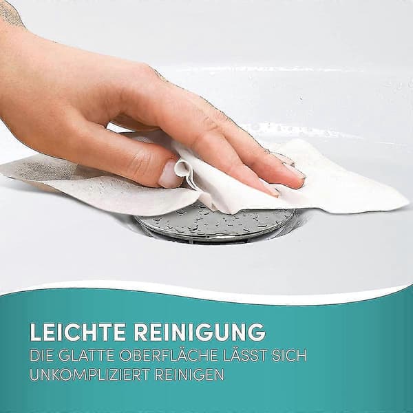 Badekarplugg med universell passform - Rustsikker badekarplugg med dobbel forsegling - Badekarplugg for ethvert standard badekar i krom