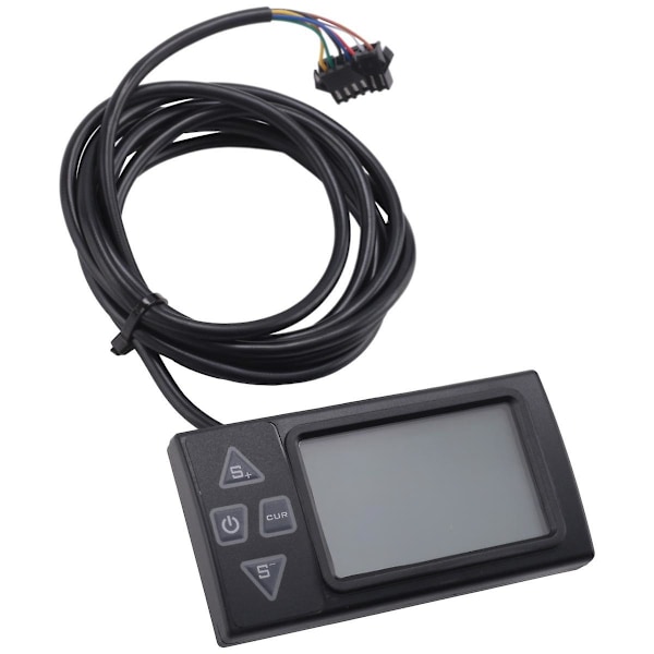 S861 LCD Ebike Display med SM-stik til elektrisk cykel BLDC-controller kontrolpanel Sort 24V-36V