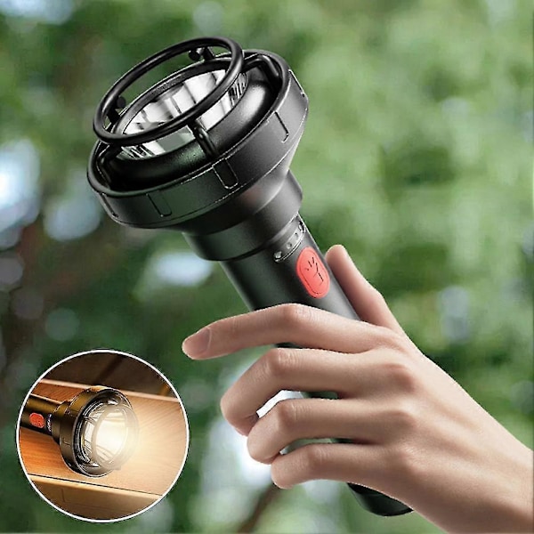 Ficklampa Utomhus LED Ficklampa Super Stark Uppladdningsbar Retro Design