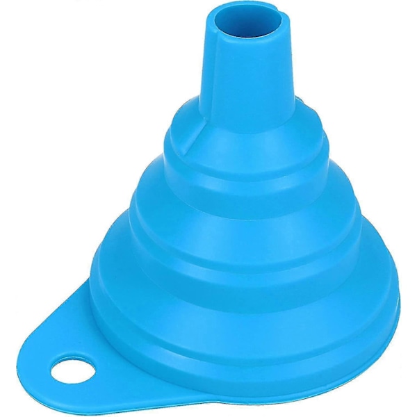 2 kpl - Silikonisuppilo - Kokoontaittuva - 7 cm pinkki sininen