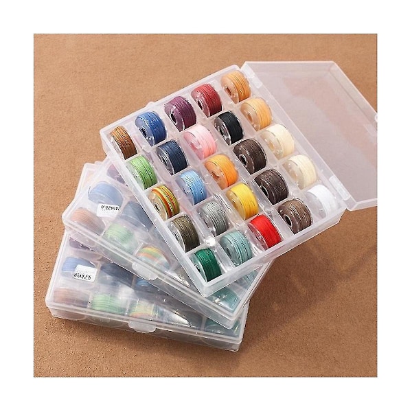 25 Färger/vax Tråd Polyestertråd Vaxad Tråd Box Set Vävt Armband För Läderhantverk Sömnad Diy 0.45 0.55 0.65mm