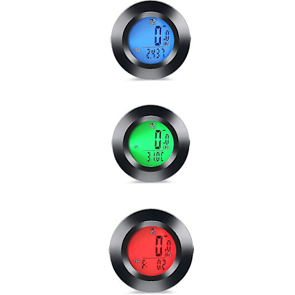 Trådløs sykkelcomputer, vanntett trådløs sykkelcomputer, speedometer med 3-farget bakgrunnsbelysning, LCD-kilometerteller youxiu