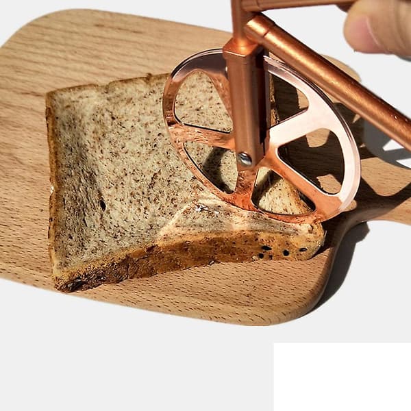 Pizza Cutter Hjul i Rustfrit Stål med Stativ - Professionelt Køkkenhjælpemiddel
