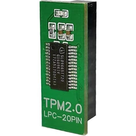 TPM 2.0 sikkerhetsmodul med fjernkort, kompatibel med LPC versjon 2.0