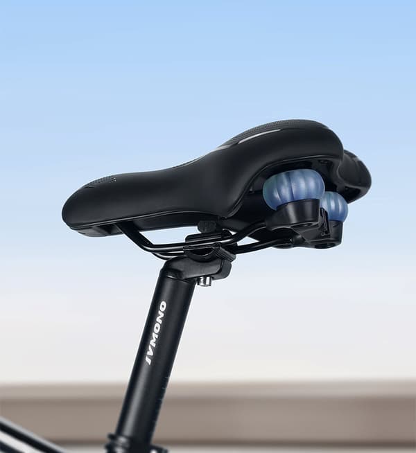Comfortable Black Bicycle Saddle - Enhanced Riding Experience