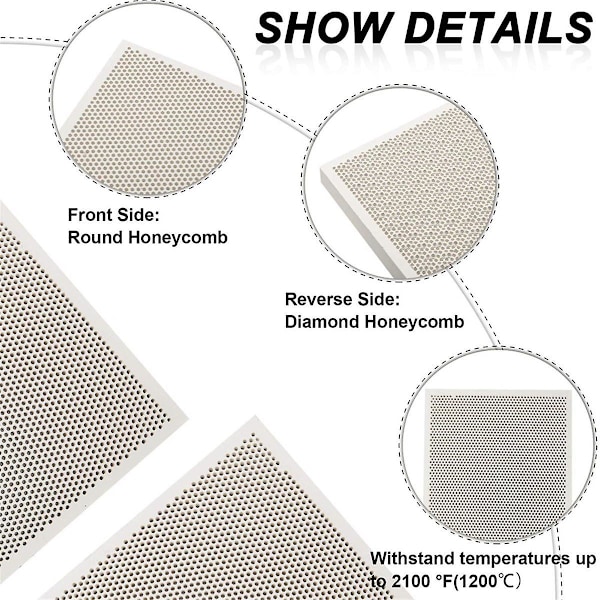 2 st. Bikake Keramik Lödbrädor Löd Bikake Panel Smycken Lödblock Tillverkning Till