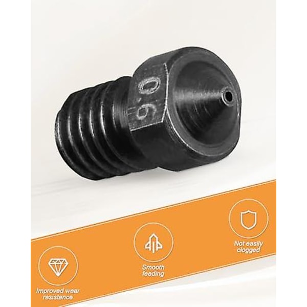 For ANYCUBIC Mega/Mega S Mega X Chinron 4Max pro2.0 Vyper3D skriver ekstruder hot end med 0.4mm dyse (for Mega X)