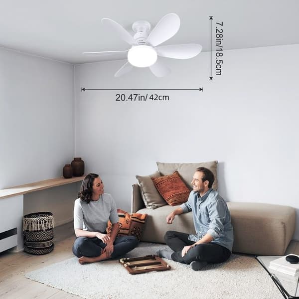 Loftventilator - 40W - 6 Blade - 3 Hastigheder - Stille