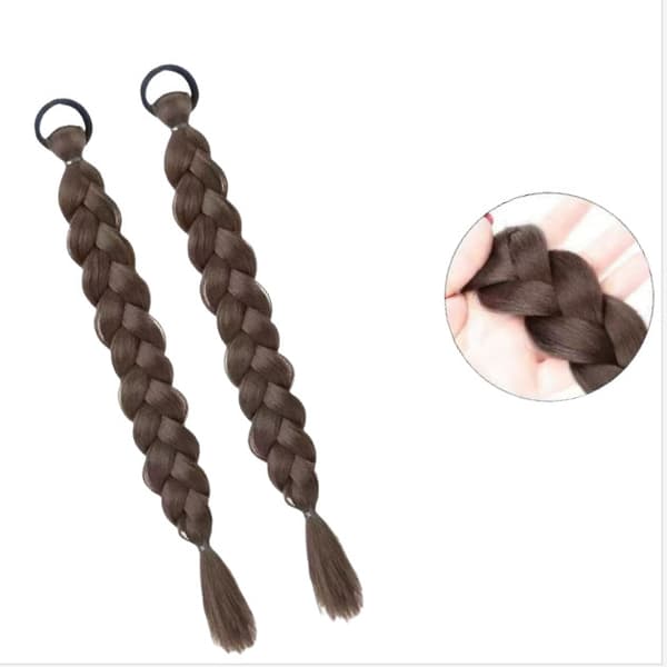 Et par hestehale-extensions - Naturlig utseende clip-in hårstykker
