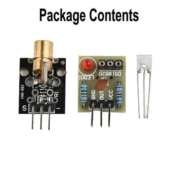 10 stk./sæt Laser Receiver Sensor Module Board KY-008 650nm 5V Laser Sensor Transmitter til Arduino AVR Elektrisk Udstyr Værktøj