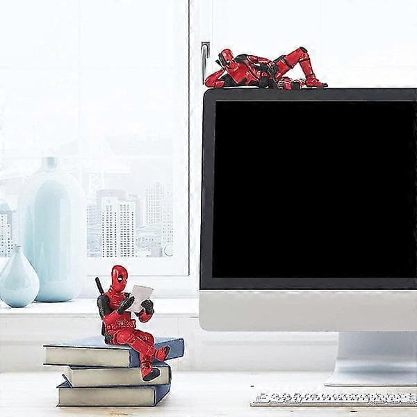 3 st Deadpool Anime Figurer Leksaker Samlarobjekt Klassisk Modelldocka Hem Bil Bord Dekoration Hyllprydnader