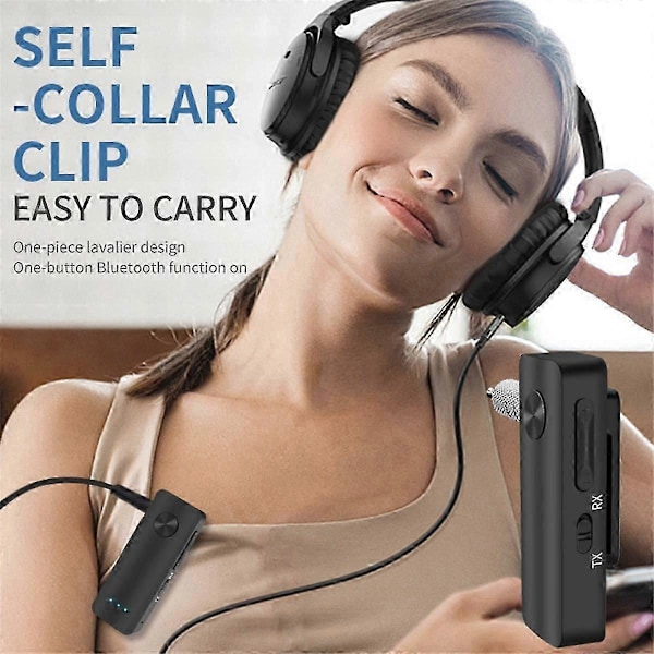 Bil Bluetooth 5.3 Adapter Trådløs Sender Mottaker 3.5mm AUX O Adapter For Bil O Musikk Håndfri Et-Yogu