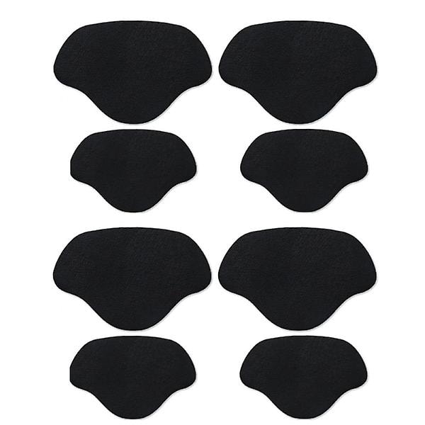 Heel protection / repair patches for shoe repair 2 sizes 4 pa Black