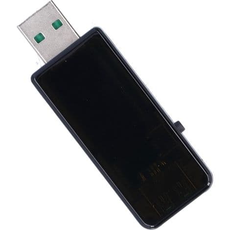 USB-tester med digital LCD-skjerm, USB-ladedetektor, voltmeter for Android-enheter (svart)
