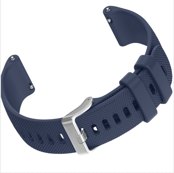 Silicone Strap with Grid Pattern for Samsung Watch 4 DarkBlue XL