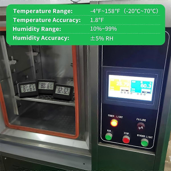 4 st Digital Hygrometer och Termometer, Reptiltermometer med Magnet & Bordstativ, Temperatur och Luftfuktighet Vit