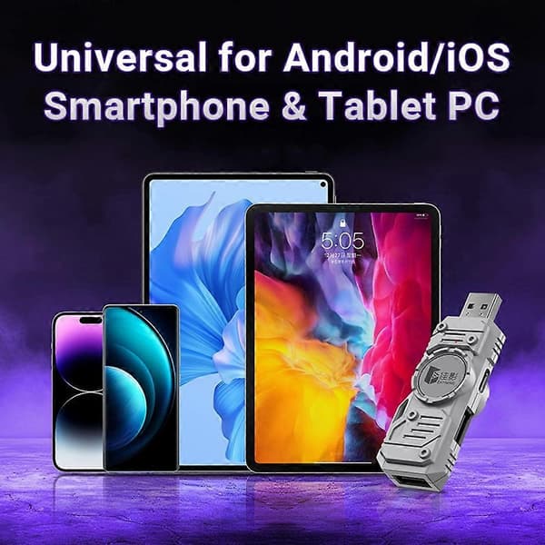 GAMWING M9 Langallinen+Bluetooth Dual Mode Mobiilipeliadapteri iOS Android Harmonyos -käyttöjärjestelmille