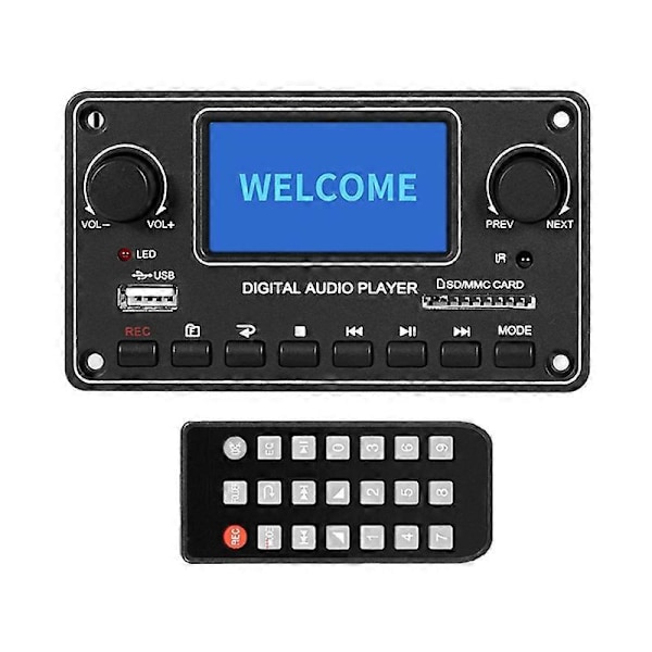 LCD MP3-afspillermodul 28X64 Display Bluetooth Digital Audio Decoder Board TDM157 USB SD BT FM til Ca