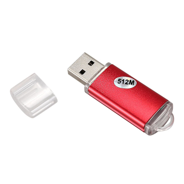 BESTRUNNER 64/128/256/512MB USB 2.0 Flash-minnepenn Lagringspenn Farge:Rød Kapasitet:512MB