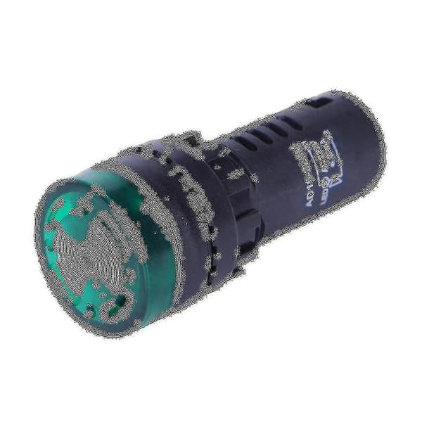2 stk Rød Grønn Led Summersignal Lysindikator 22mm Ac 220v Ad16-22sm