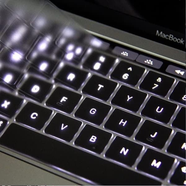 Näppäimistön suojus MacBook Air 13\" silikonille läpinäkyvä