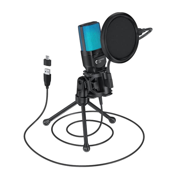 RGB Gaming Microphone - High Sensitivity & Flexible