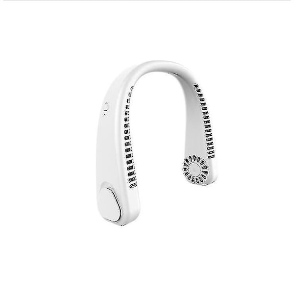 Bladeless Halsventilator, 360 Kølende Hængende Halskædeventilator, Håndfri Genopladelig Mini Hvid #yg