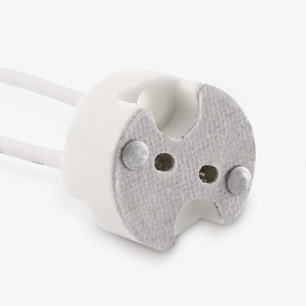 Lot 10x GU5.3 Sokkel - GU5.3 eller MR16 Sokkel - Beslag med 12V Kabel - Til Lyspære Lampe Som LED Halogen Spot
