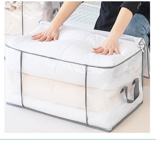 PVC Mesh Storage Bag - Large Capacity for Clothes and Blankets