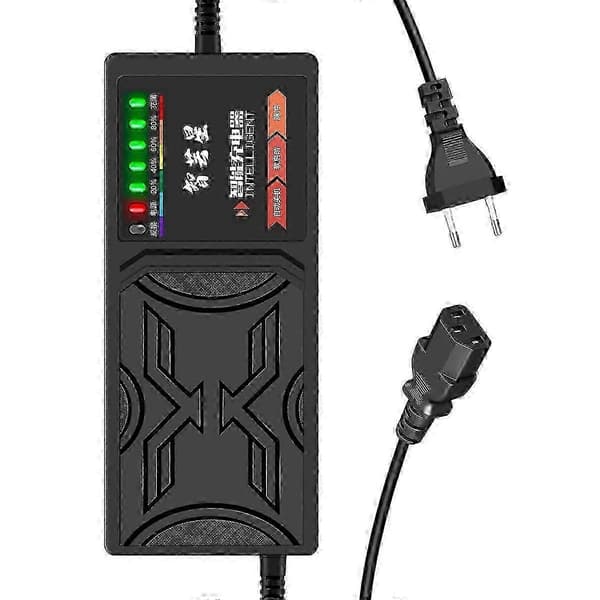 60V 20AH Elektrisk Køretøjsoplader 7 Lysdisplay Strømdisplay Strømlækagebeskyttelse/Fuld Pul