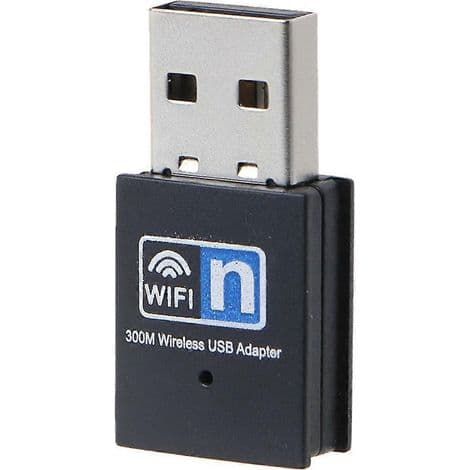 RTL8192EU 300M WiFi USB-adapter, USB 2.0 Dongle for trådløst nettverk