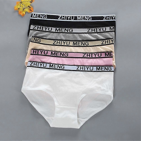 5-pack Underkläder för Flickor, Stretchbomull, Andningsbara, En Storlek - FÄRG: Set 5