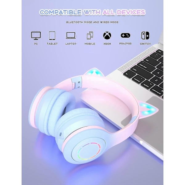 Bluetooth-headset for barn med HD-mikrofon